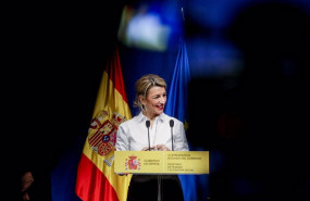ep la vicepresidenta segunda y ministra de trabajo yolanda diaz comparece en rueda de prensa para