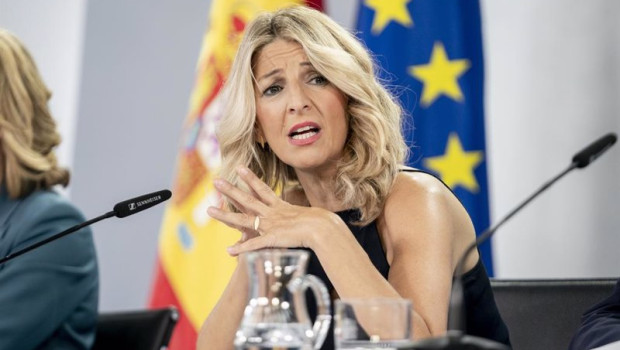 ep la vicepresidenta segunda y ministra de trabajo yolanda diaz durante una rueda de prensa ep la vicepresidenta segunda y ministra de trabajo yolanda diaz durante una rueda de prensa