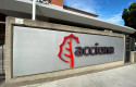 ep logotipo de acciona en la entrada de su sede en madrid