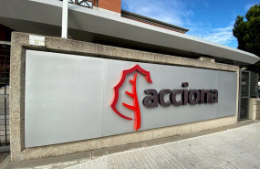 ep logotipo de acciona en la entrada de su sede en madrid ep logotipo de acciona en la entrada de su sede en madrid