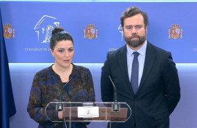 ep macarena olona e ivan espinosa de los monteros en el congreso de los diputados