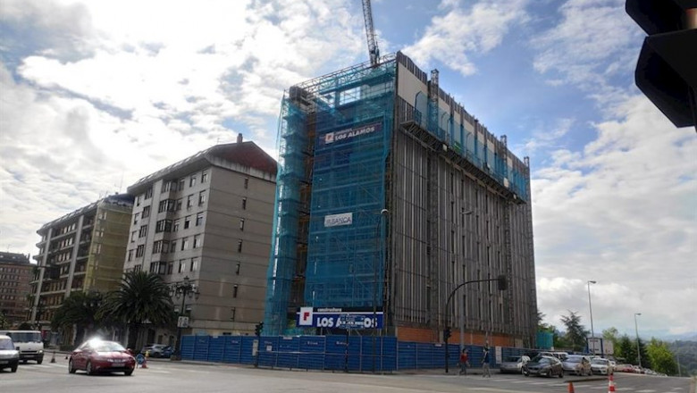 Obras en una promoción de vivienda nueva en Oviedo. | EUROPA PRESS ep obras en una promocion de vivienda nueva en oviedo