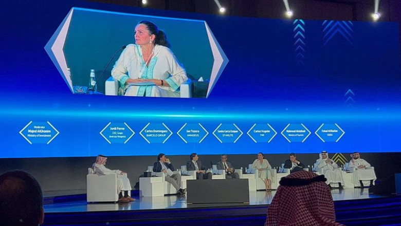 ep sandra garcia sanjuan durante su ponencia en el saudi spanish investment forum