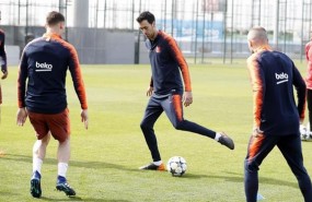ep sergio busquets entrenandobarcelona
