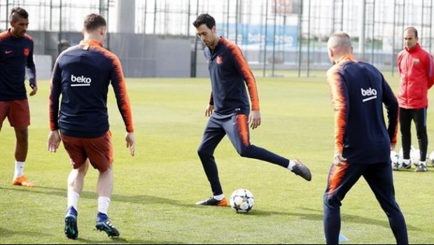 ep sergio busquets entrenandobarcelona