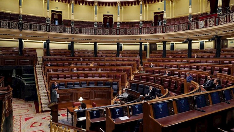 Vista general de la asistencia a la primera sesión de control al Gobierno desde que se declaró el estado de alarma | Pool ep vista general de la asistencia a la primera sesion de control al gobierno desde que se declaro el