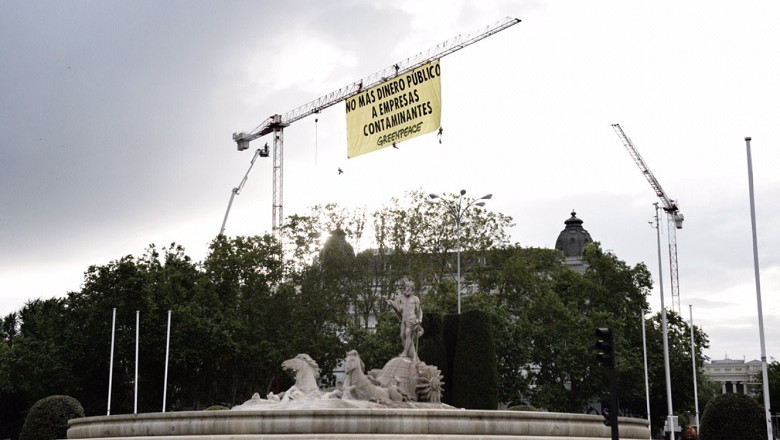 greenpeace pancarta greenpeace pancarta