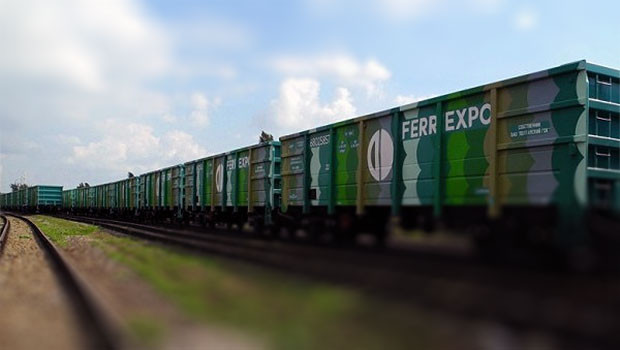 Ferrexpo | Company photo / Ferrexpo dl ferrexpo mining miner mines resources materials train rail freight car ftse 250