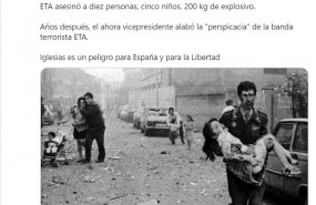 ep captura del tweet de santiago abascal en el aniversario del atentado contra la casa cuartel de