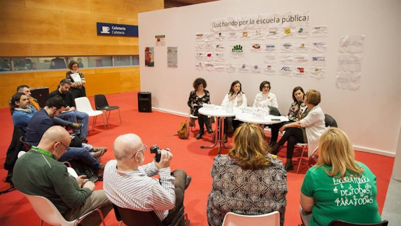 ep debate con las diputadas sofia castanon unidas podemos sandra moneo pp maribel garcia psoe e ines