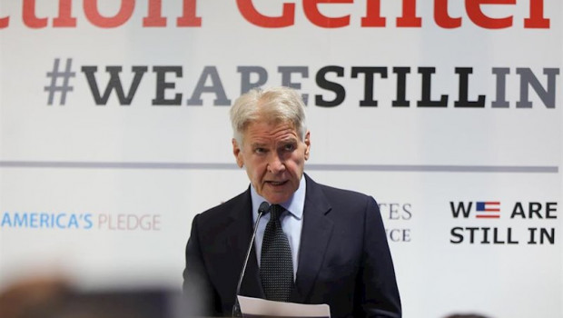 ep el actor norteamericano y activista medioambiental harrison ford durante su intervencion en el us