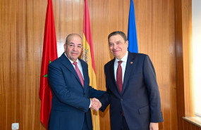 ep el ministro de agricultura pesca y alimentacion luis planas y su homologo marroqui ahmed el