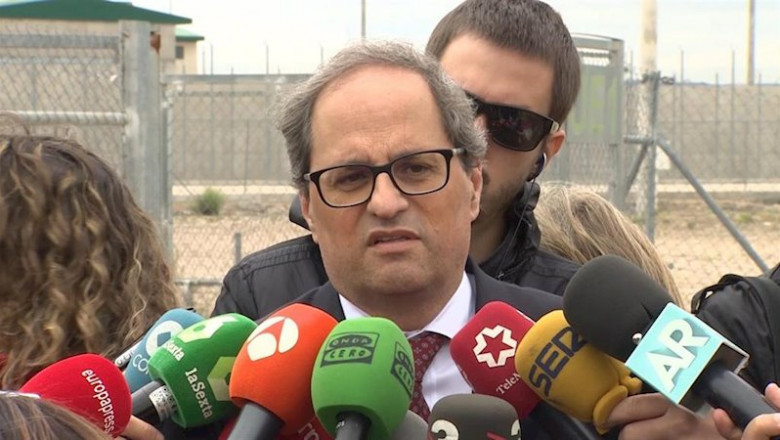 El presidente de la Generalitat de Cataluña, Joaquim Torra, visita a los exconsellers presos en Estremera | EUROPA PRESS - Archivo ep el presidente de la generalitat de cataluna joaquim torra visita a los exconsellers presos en