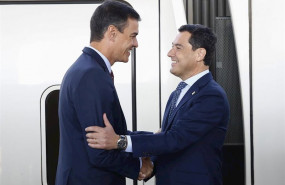ep el presidente del gobierno en funciones pedro sanchez i y el presidente de la junta de andalucia