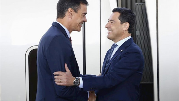ep el presidente del gobierno en funciones pedro sanchez i y el presidente de la junta de andalucia