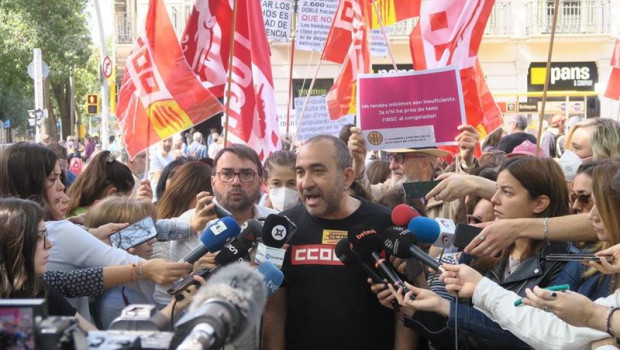 ep el secretario general del sindicato ccoo catalunya javier pacheco