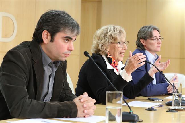Jorge García Castaño, Manuela Carmena y Marta Higueras | AYUNTAMIENTO DE MADRID ep jorge garcia castano manuela carmenamarta higueras