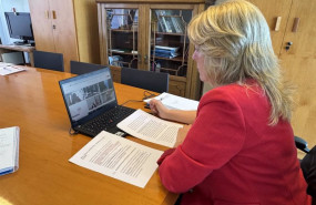 ep la consejera de pesca de cantabria maria jesus susinos ha participado de manera telematica en el