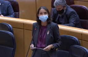 ep la ministra de industria comercio y turismo reyes maroto durante su intervencion en el senado
