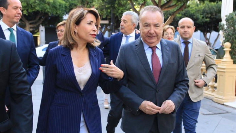 ep la ministra de transportes movilidad y agenda urbana raquel sanchez pasea por almeria antes del ep la ministra de transportes movilidad y agenda urbana raquel sanchez pasea por almeria antes del