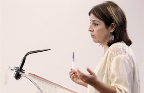 ep la portavoz del psoe en el congreso adriana lastra ofrece una rueda de prensa tras su reunion con