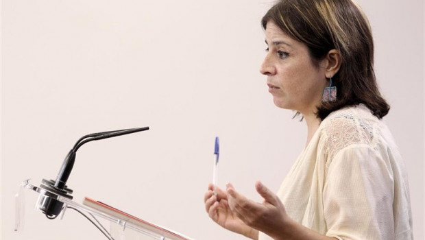 ep la portavoz del psoe en el congreso adriana lastra ofrece una rueda de prensa tras su reunion con