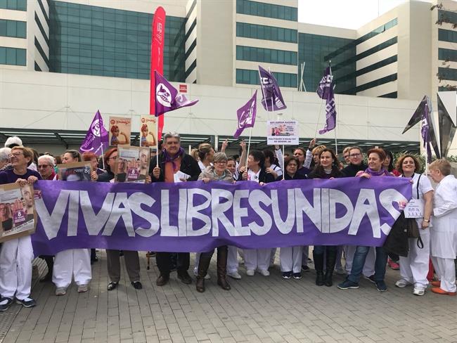 Paro del 8 de Marzo en el Hospital La Fe de València | CCOO ep paro8marzohospitalfevalncia