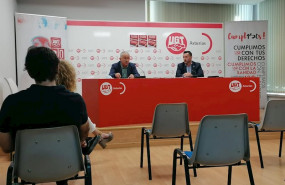 ep rueda de prensa de los secreatrios de ugt pepe alvarez y javier fernandez lanero