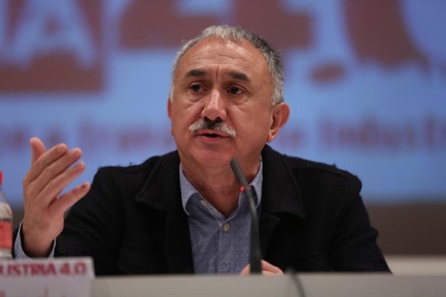 El secretario general de UGT, Pepe Álvarez, interviene en una jornada | EUROPA PRESS ep secretario generalugt pepe alvarez intervieneuna jornada