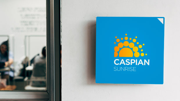 dl caspian sunrise aim energy oil gas exploration development production logo
