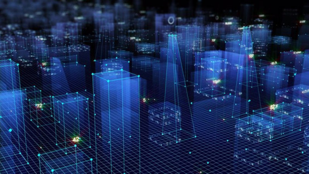 ep archivo   3d rendering abstract technological digital city from data in cyberspace information