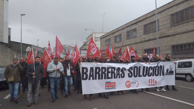 ep archivo   trabajadores del astillero barreras de vigo se manifiestan en beiramar
