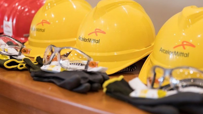 ep cascos con el logo de arcelormittal ep cascos con el logo de arcelormittal