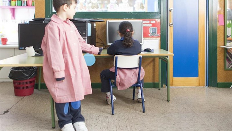 ep dos escolares en un centro de educacion infantil de madrid