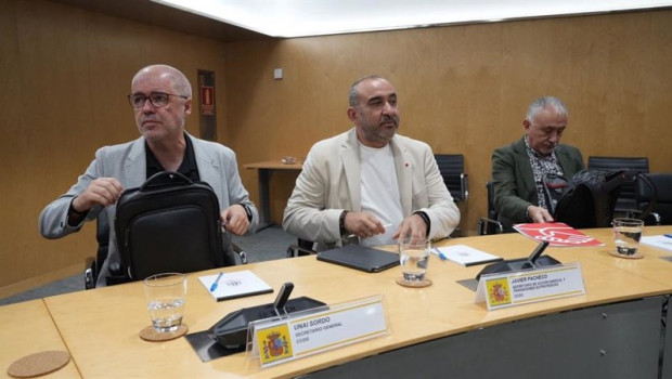 ep el secretario general de ccoo unai sordo el secretario confederal de accion sindical y