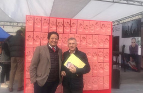 ep el vicepreseidente de la federacion espanola de diabetes aureilano ruiz salmon junto al paseo de