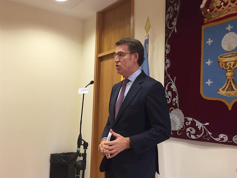 ep feijoo comparece en el area de gobierno del parlamento tras hablar con pedro sanchez