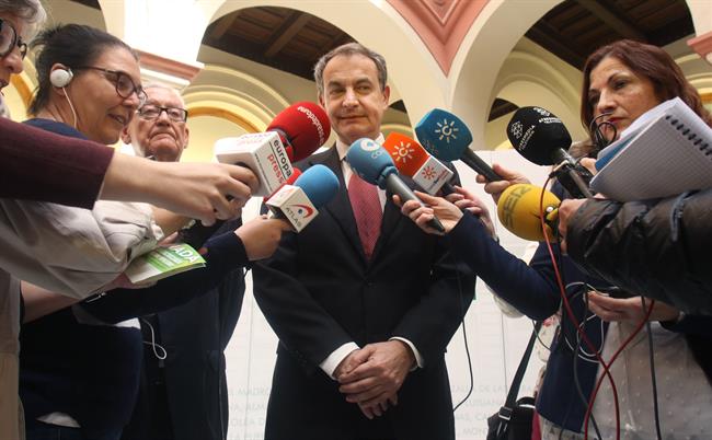 José Luis Rodríguez Zapatero, este jueves en Sevilla | EUROPA PRESS ep jose luis rodriguez zapatero este juevessevilla