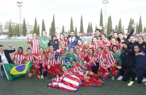 ep las jugadorasat madrid femenino celebransegundo tituloliga