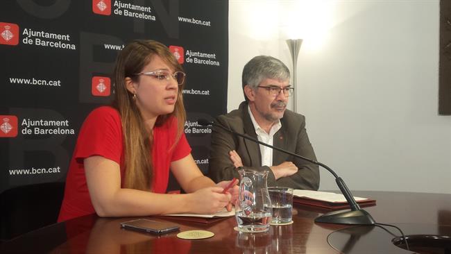 Los concejales J.Sanz y A.Colom, en rueda de prensa | EUROPA PRESS ep los concejales jsanzacolom en ruedaprensa