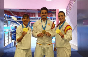ep los karatecas espanoles sandra sanchez damian quinterolaura palacio enjuegos europeosminsk 2019