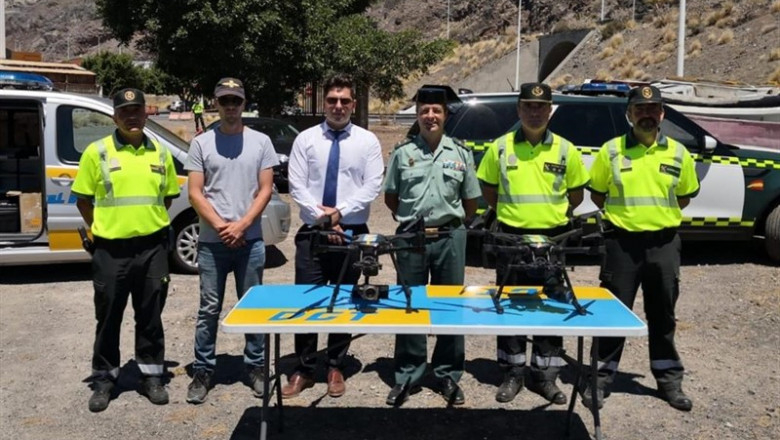 Presentación de los drones de la Dirección General de Tráfico (DGT) en Santa Cruz de Tenerife | DELEGACIÓN DEL GOBIERNO EN CANARIAS ep presentacionlos dronesla direccion generaltrafico dgt en santa cruztenerife