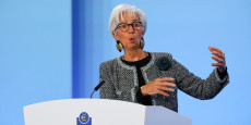 la presidente de la bce christine lagarde au siege de la bce a francfort la presidente de la bce christine lagarde au siege de la bce a francfort